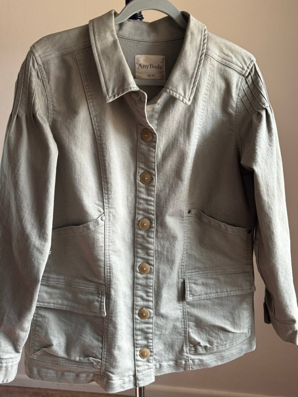 Anybody Women's Twill Utility Jacket Sz Medium